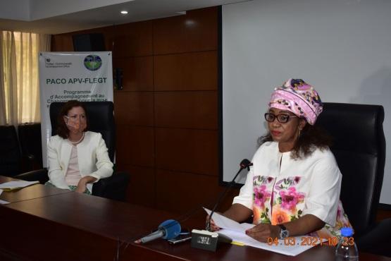 osalie MATONDO inaugure le Programme d’accompagnement au changement pour la mise en œuvre de l’APV-FLEGT